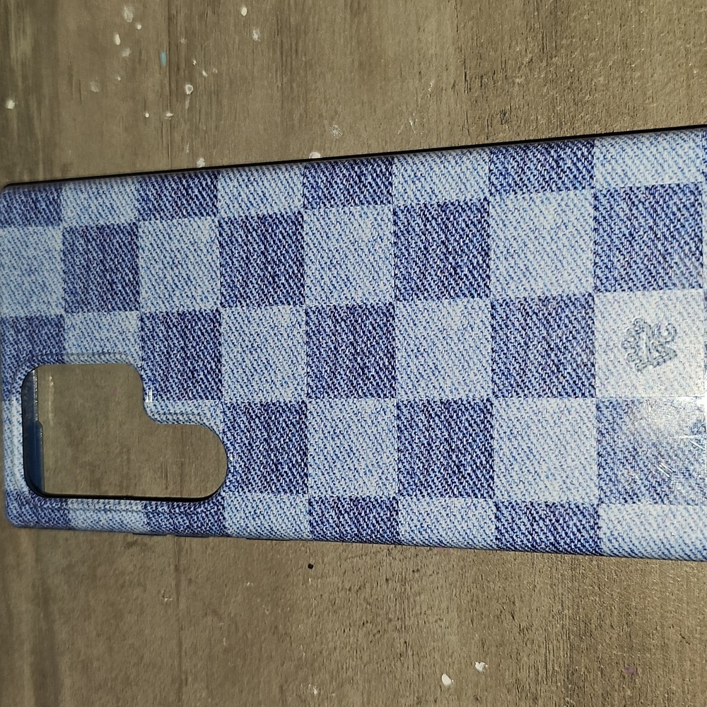 Velvet Caviar Denim Vibe Checkered Phone Case Samsung S23 Ultra - Picture 2 of 4